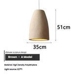 Japanese style Wabi Sabi style pendant light, living room dining room light, modern minimalist bar designer pendant light