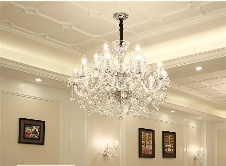 European Imported Egyptian Crystal Lamp Luxury Villa Living Room Pendant Light Simple Candle Dining Room Lamp Study Bedroom 2026