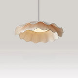 Korean Style Modern Art Decor Fabric LED Chandelier - Contemporary Textile Ceiling Pendant Light Fixture for Living Room, Bedroom & Dining Room