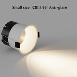 MINI type spotlight anti glare living room hotel villa ceiling light - embedded 110V/220V COB spotlight for indoor lighting 3W5W
