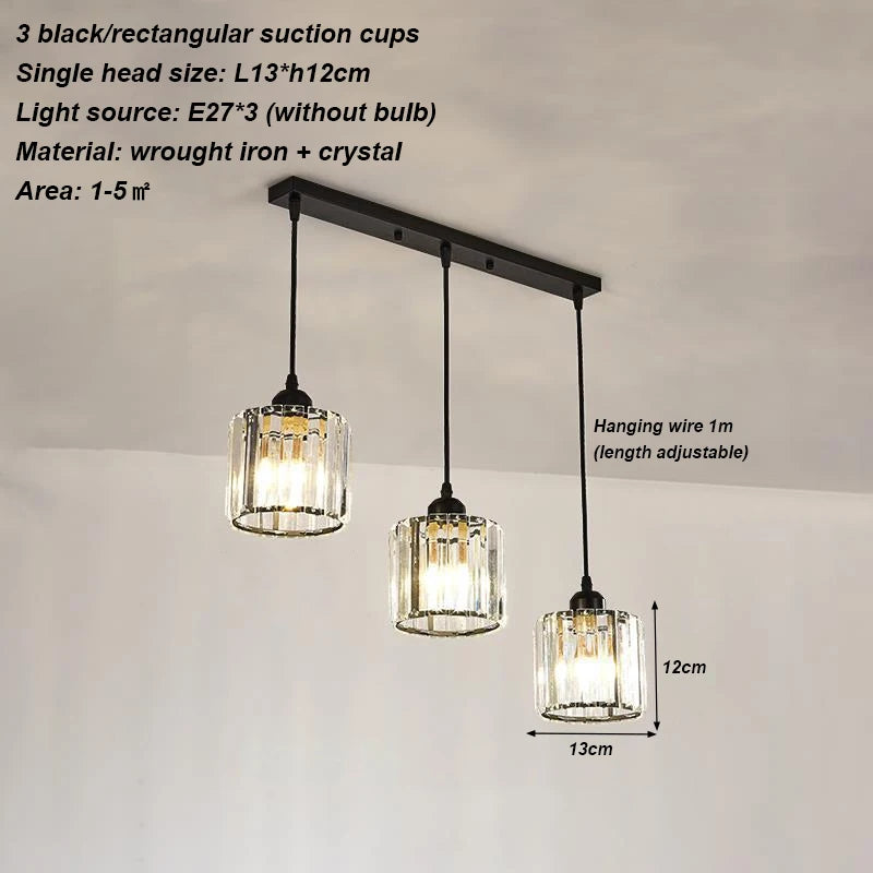 Modern crystal chandelier living room ceiling chandelier bedroom ceiling lamp hallway porch chandelier balcony foyer lighting