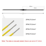 5/10/20/50/100Pairs 2Pin 3Pin 4Pin 5Pin Male To Female Jack LED Connector IP68 Waterproof Black White Cable For LED Strip Light