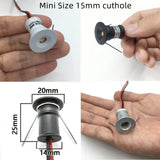 Mini Downlights Led 12V with Remote Control 1W Spotlight Led Dimmable Stairs Cabinet Lights 220V Recessed Spot Ceiling Lighting