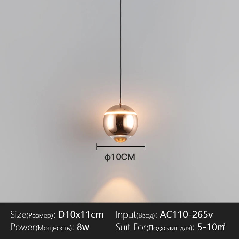 2026 Modern LED Pendant Lamp Bedside Chandelier Indoor Decoration Lamp for Bedroom Dining Room Bar Hotel Creative Chandelier New