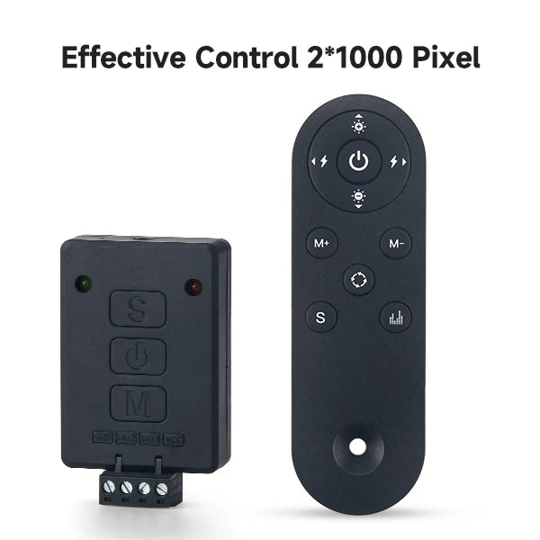 WiFi Smart Curtain Light Controller (DC5V–24V) - App Programmable LED String Driver for WS2811, WS2812B & WS2815