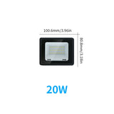 LED Flood Light Outdoor (10W to 200W) AC110V/220V - IP65 Waterproof Garden Spotlight & Exterior Wall Reflector Fixture