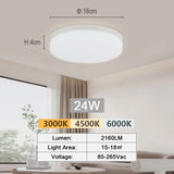 Modern LED Ceiling Panel Light - 18W 24W 36W 48W Indoor Lamp