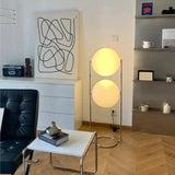 LED Metal Chrome Floor Light Living Room Hotel Room White Acrylic Ball Lights Home Art Deco art work light in stock
