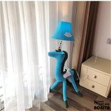 Dreamy Unicorn Floor Lamp with Adjustable Wooden Legs - Dimmable Standing Accent Light for Girls' Bedroom & Kids' Room Decor