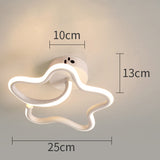 Small Modern LED Ceiling Light 2 Rings Creative Design Ceiling Lamp Indoor Lighting Fixtures Hallway Balcony Aisle Office Lustre