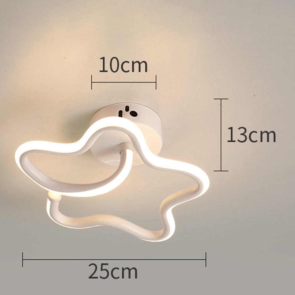 Small Modern LED Ceiling Light 2 Rings Creative Design Ceiling Lamp Indoor Lighting Fixtures Hallway Balcony Aisle Office Lustre
