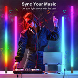 RGB LED Atmosphere Sticks - Music Sync DJ Lights for Clubs & Parties