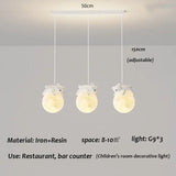 Nordic Little Bear LED Pendant Light - Minimalist Kids Chandelier Hanging Lamp