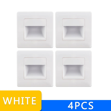 Recessed PIR Sensor Stairs Wall Lamp Indoor Stairs Wall light Corridor Lamp AC85-265V Wall Stairs Lighting Sensor Lamp For Home