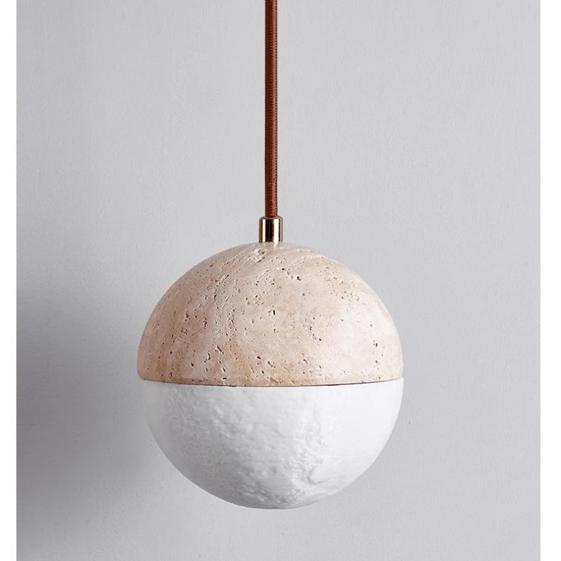Vintage bedside hanging lamp for children's room, cute bar counter, wabi sabi bedroom lighting fixture