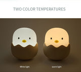 E2 Eggshell Chicken Silicone Pat Lamp USB Night Light Nursing Light Tumbler Cartoon Egg Children Led Table Lamp Decoration Home
