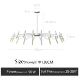 2025 Modern Design Art LED Chandelier Bedroom Restaurant Hanging Light Lighting Lustre LivingRoom Pendant Lamp Home Deco Fixture