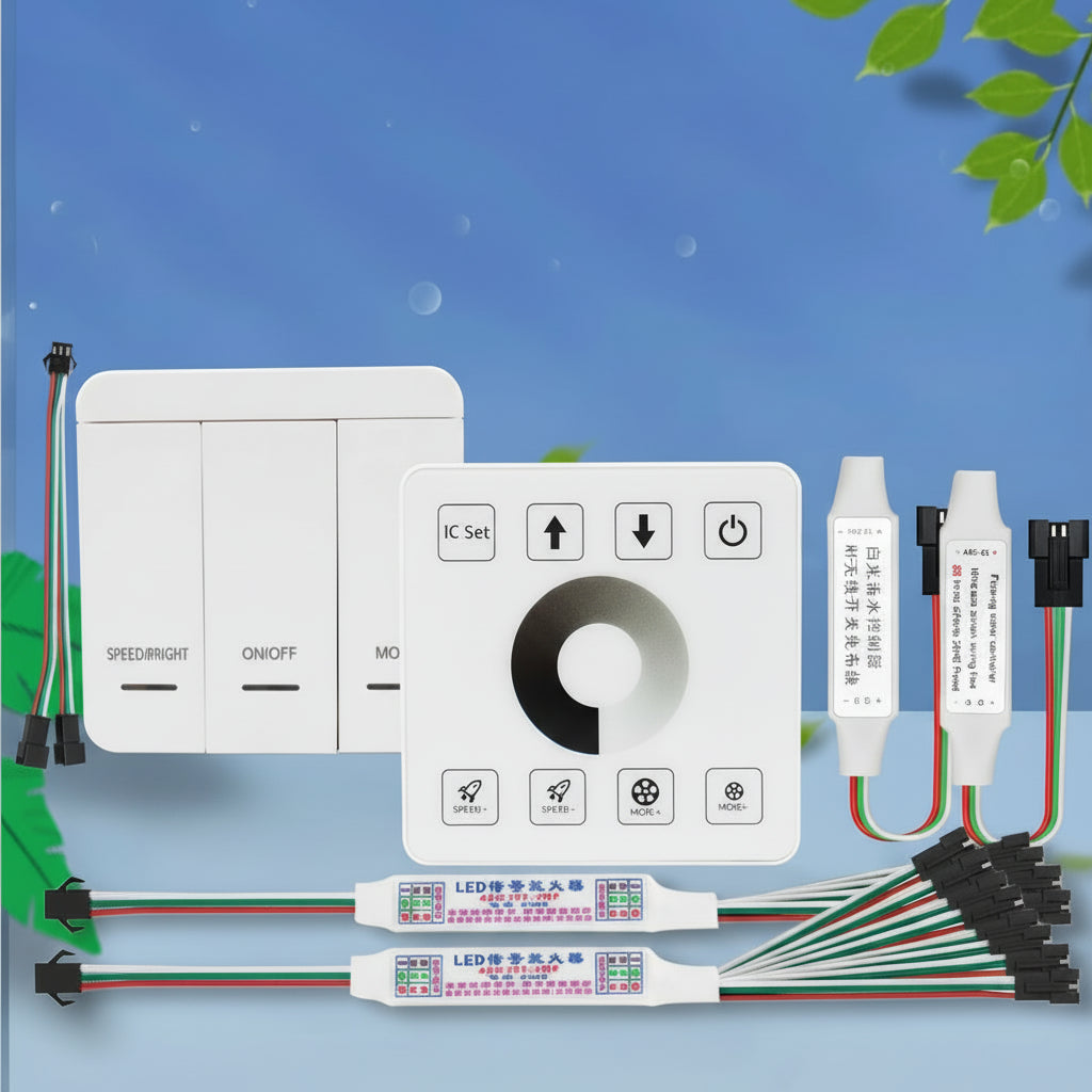 Touch Control Running Water LED Tape Driver - WS2811 Controller with 5M Extension