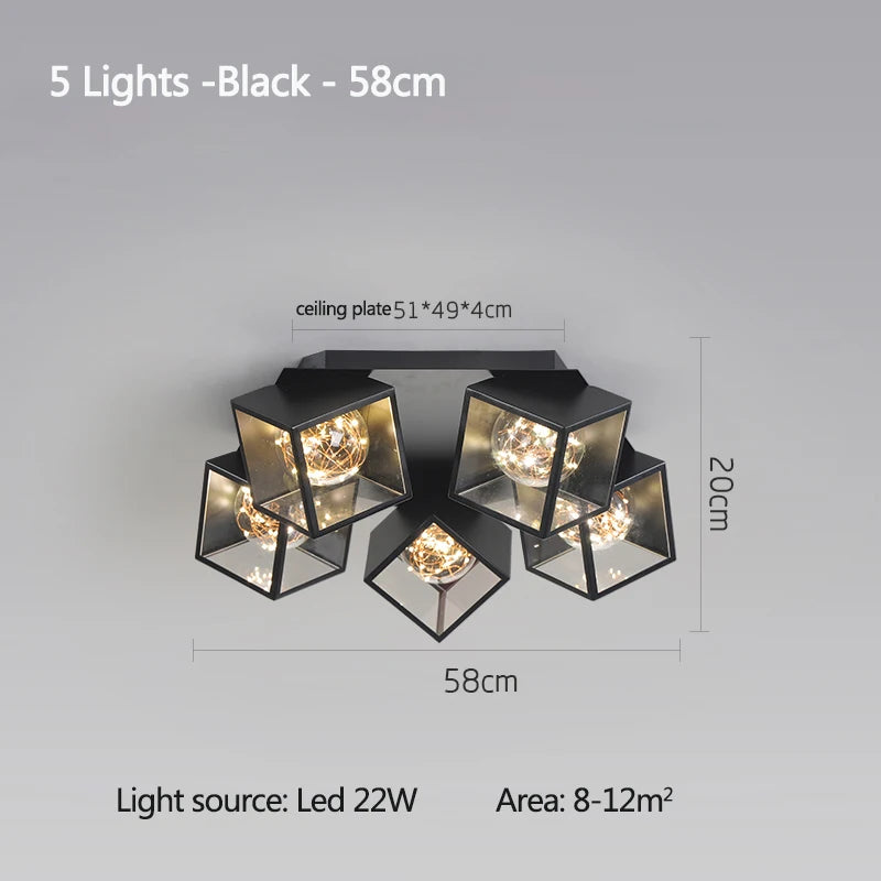 Modern 2025 New Gypsophila warm romantic master bedroom Led Ceiling Chandelier Dining Room Restaurant Bar Pendant Hanging Lamp