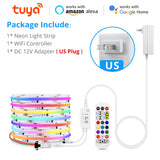 Tuya Smart Life 12V RGBIC COB LED Strip Light - WS2811 Addressable Ambient Tape