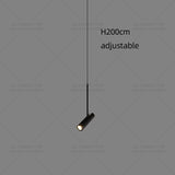 Nordic Modern LED Spotlight Staircase Chandelier Bedside Pendant Lamps Living Room Adjustable Angle Island Lights Designer Style