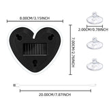 Universal Solar Heart-Shaped RGB LED Car Atmosphere Light - Dynamic Gradient Interior Ambient Decoration Lamp & Vehicle Accessory