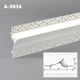 Free Ceiling LED Aluminum Profile Invisible Frameless Gypsum Channel Top Corner Line Lamp Waistline Wall Washer Backlight Light