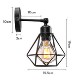 Industrial Pendant Light Led Adjustable Hanging Lamp Shade for Home Kitchen Metal Cage Pendant Lighting for Island Dining Room