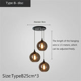Modern Glass Chandeliers For Dining Tables Living Room Kitchen Office Coffee Hanging Lamp Nordic Home Pendan Light