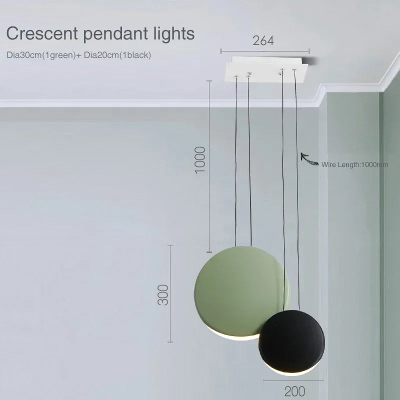 Scandinavian LED Chandelier - Modern Nordic Pendant Lamp for Dining & Kitchen