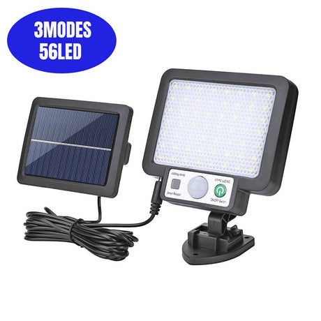 106/318LED Super Bright Outdoor Solar Lamp Waterproof 3 Modes Motion Sensor Human Induction Solar Garden Light Yard Garage Light