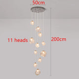 Nordic Creative Modern LED Light Chandeliers Irregular Lampshade Art Living Room Stair Pendant Light Living Room Home Decor