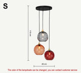 Designer  Stained Glass Chandelier For Living Room Restaurant Classical  Color Hanging Lamp Fixture Bedroom