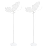 2-Pack 48W Creative LED Butterfly Floor Lamps - Romantic Standing Road Lead Lights for Weddings, Hotels, Events & Home Decor