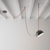 Nordic Art Leather Metal LED Chandelier Living Dining Room Bedroom Bar Island Luminaire Personalized Home Decor Lighting Fixture