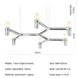 Modern Luxury Foyer G9 Led Chandelier Lustre Metal Pendant Chandelier Lighting Stairs Hanging Lamp Deco Led Indoor Light Fixture