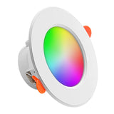 RGB LED Recessed Ceiling Downlight (10W 15W, AC 85-265V) - Dimmable Color-Changing Spotlight Panel Lamp with Remote Control
