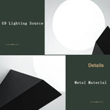 Minimalist LED Wall Lamps for Aisle Bedroom with G9 9w Bulb Indoor Bedside Wall Lighting Fixtures Décor's for Home Wall Sconce