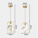 Modern Led All Copper Pendant Light Crystal Chandelier Luxury Lighting Living Room Kitchen Dining Room Home Decors Hanging Lamp
