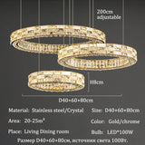 Nordic-style Luxurious Crystal Chandeliers, Led Lights, Pendant Ceiling Lamps, Suspended Chandeliers, Home Decorations, Lighting