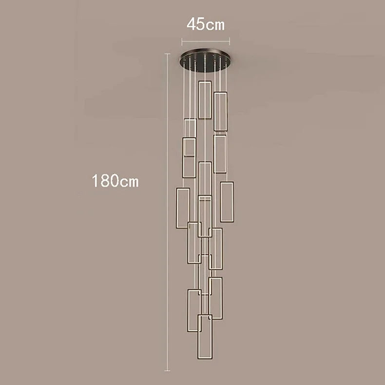 Nordic home decoration, stair chandelier, living room and dining room Pendant lights, ceiling light, indoor lighting