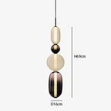 LED Pendant Light Restaurant Candy Glass LED Chandelier Luxury Stair Villa Master Bedroom Ceiling Lamps Home Decor Lamp Designer