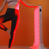 Home Use Red Light Therapy Panel with Touch Screen Remote Controller Wall Bracket US Plug Body Target Area Included