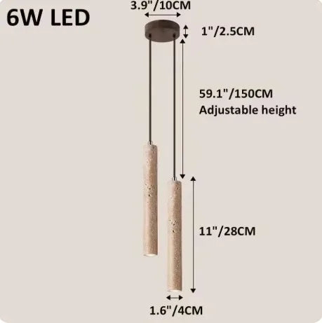 Slim Led Pendant Lamp Cave Stone Suspension Ceiling Light Hanging for Bedroom Bedside Dining Room Kitchen Island