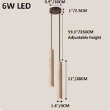 Slim Led Pendant Lamp Cave Stone Suspension Ceiling Light Hanging for Bedroom Bedside Dining Room Kitchen Island