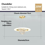 Modern Planet LED Ceiling Lights Lovely Crown Star Chandelier for Living Dining Room Kid's Bedroom Home Decoration Lamps Lustre