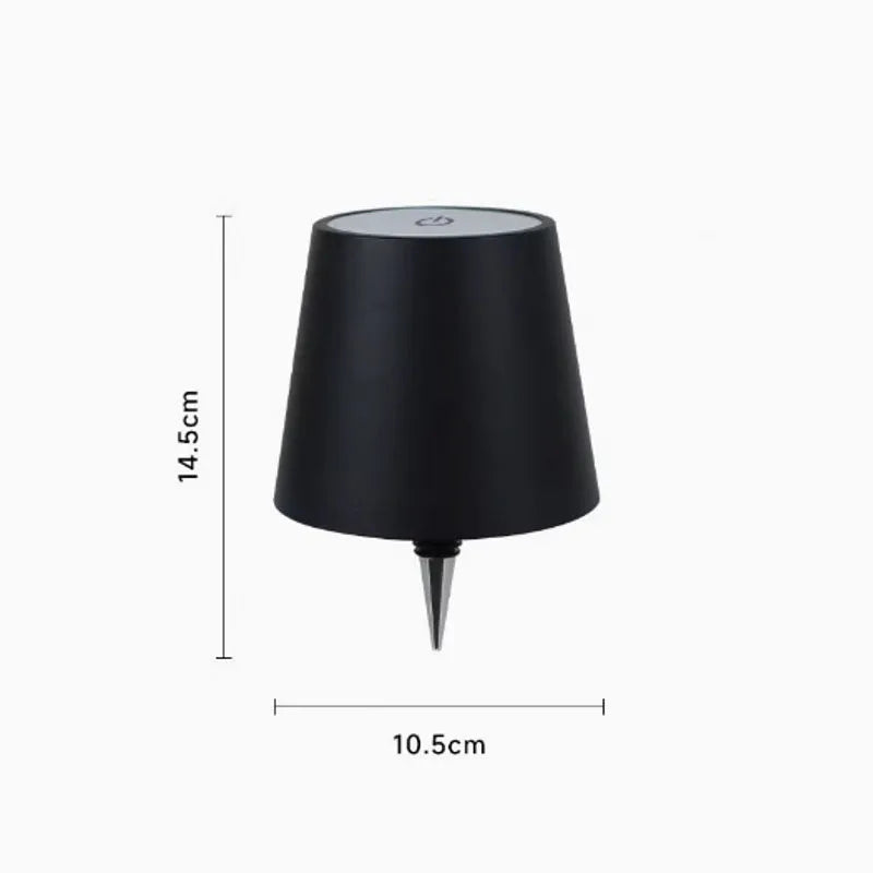 Wireless Bottle Table Lamp Touch Control of 3 Colors and Stepless Dimming Night Lamp Suitable for Bar Wine Bottles Desk Lights