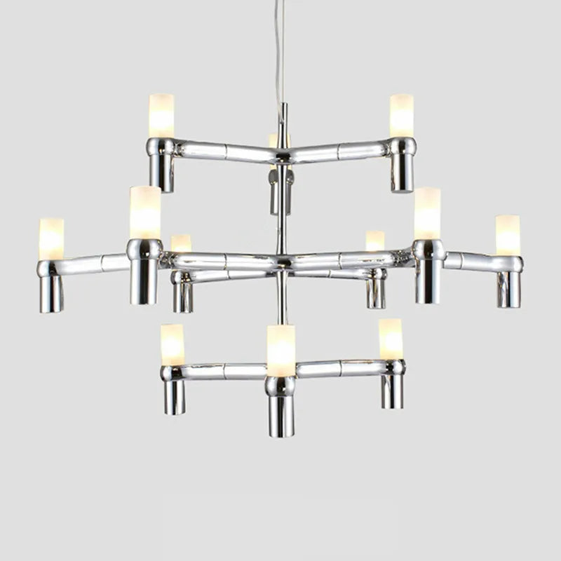 Modern Luxury Foyer G9 Led Chandelier Lustre Metal Pendant Chandelier Lighting Stairs Hanging Lamp Deco Led Indoor Light Fixture