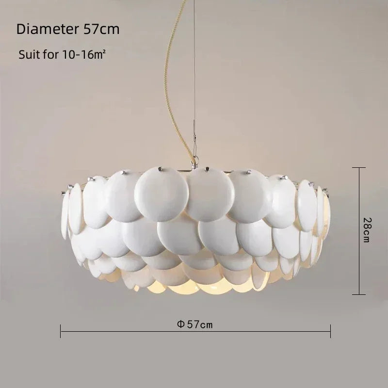 2026 Modern Danish Design White Ceramic Lamp Pembridge Chandelier Creative Hanging Light For Bedroom Living Home Decor Dinning L