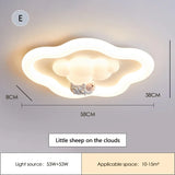 Modern Cream Style Nursery Decor Boy Girl Bedroom Ceiling Lamps Cloud Light LED Children's Room Baby Room Ceiling Lights
